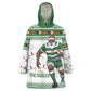 Afro Christmas Rugby Zimbabwe Wearable Blanket Hoodie The Sables Krismes Yakanaka - African Pride