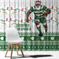 Afro Christmas Rugby Zimbabwe Window Curtain The Sables Krismes Yakanaka - African Pride