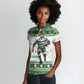 Afro Christmas Rugby Zimbabwe Women Polo Shirt The Sables Krismes Yakanaka - African Pride
