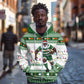 Afro Christmas Rugby Zimbabwe Zip Hoodie The Sables Krismes Yakanaka - African Pride