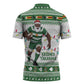 Zimbabwe Rugby Christmas Zipper Polo Shirt The Sables Krismes Yakanaka