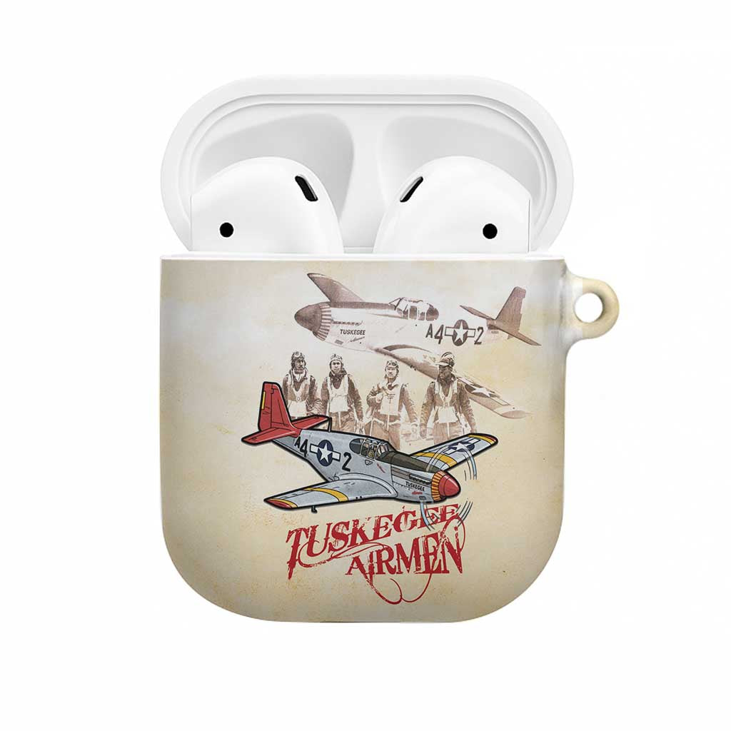 Tuskegee Red Tails Airmen AirPods Case History Aviator Heroes Retro Style