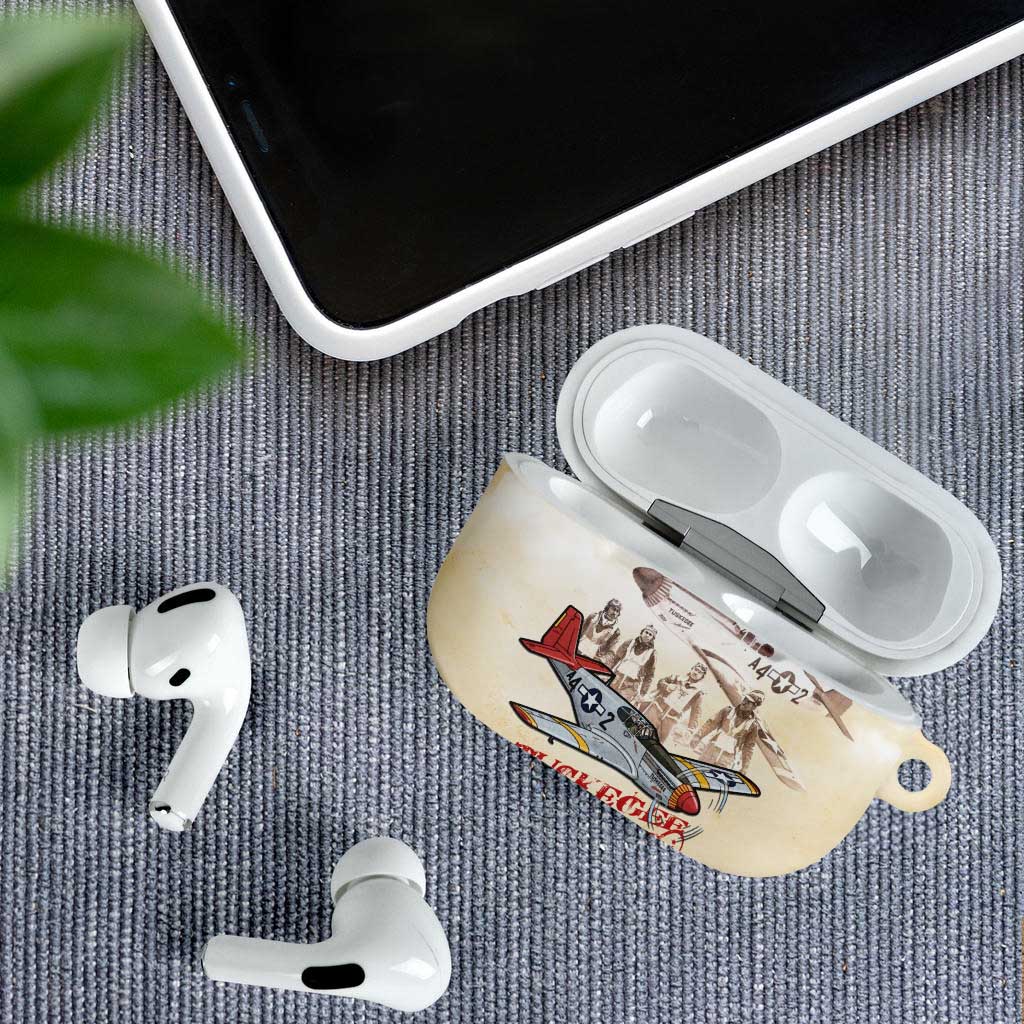Tuskegee Red Tails Airmen AirPods Case History Aviator Heroes Retro Style