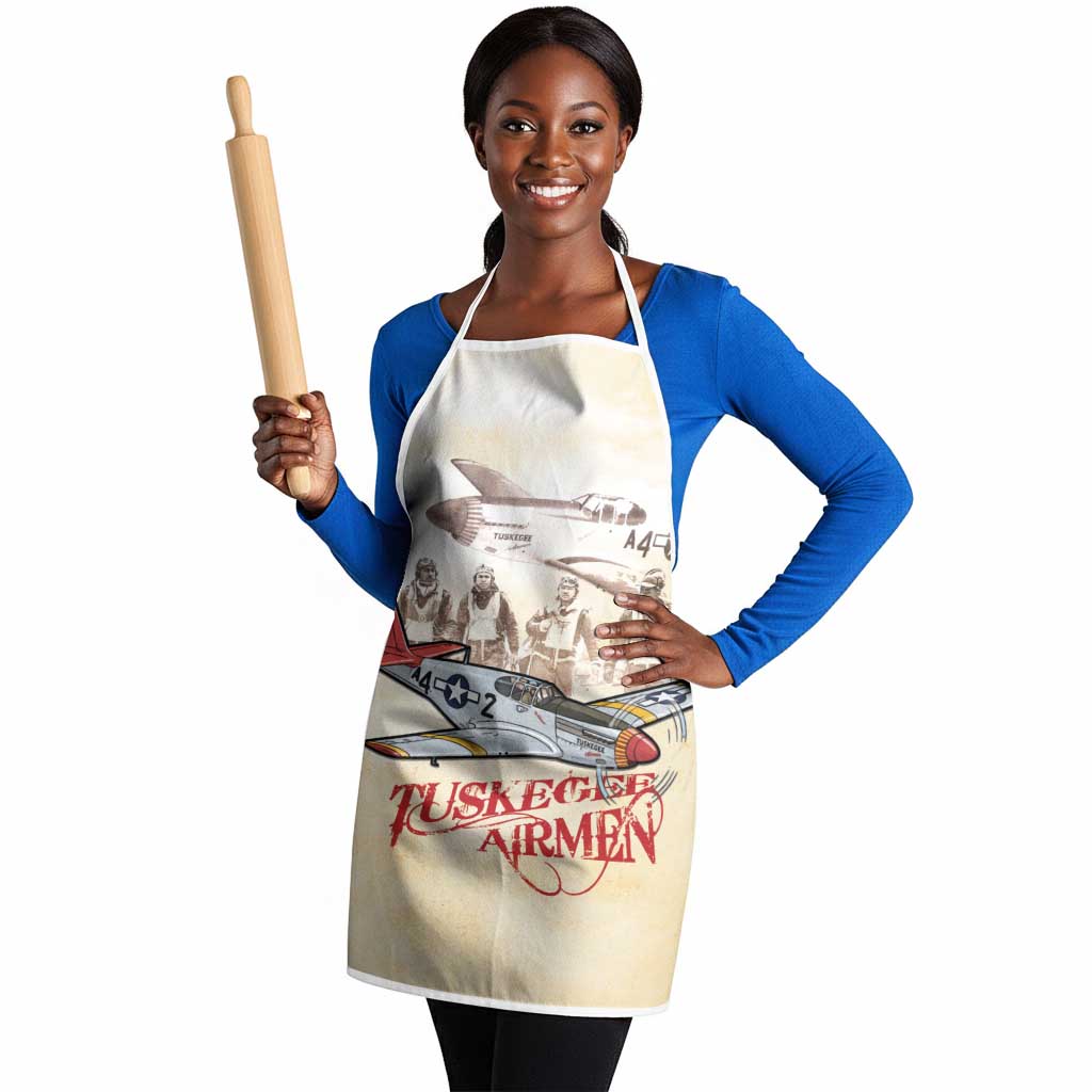 Tuskegee Red Tails Airmen Apron History Aviator Heroes Retro Style