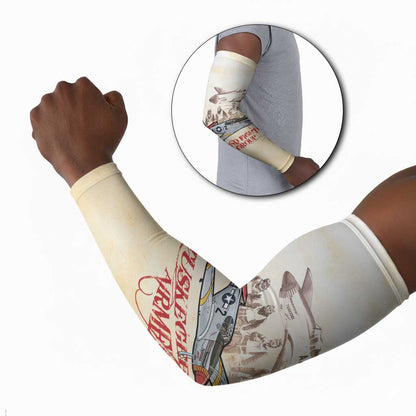Tuskegee Red Tails Airmen Arm Sleeves History Aviator Heroes Retro Style