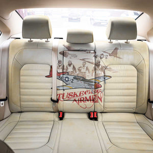 Tuskegee Airmen Back Car Seat Cover Red Tails Legacy Retro Style - African Pride