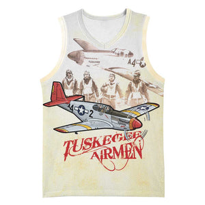 Tuskegee Airmen Basketball Jersey Red Tails Legacy Retro Style - African Pride