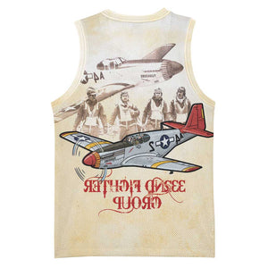 Tuskegee Airmen Basketball Jersey Red Tails Legacy Retro Style - African Pride