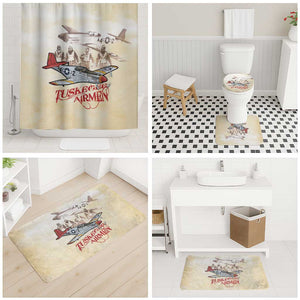 Tuskegee Red Tails Airmen Bathroom Set History Aviator Heroes Retro Style