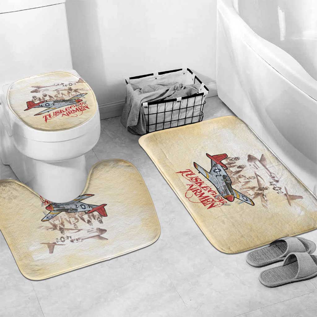 Tuskegee Red Tails Airmen Bathroom Set History Aviator Heroes Retro Style