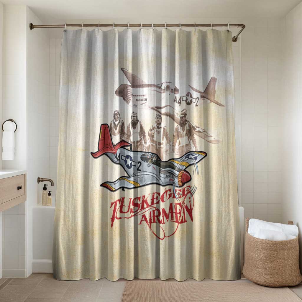 Tuskegee Red Tails Airmen Bathroom Set History Aviator Heroes Retro Style