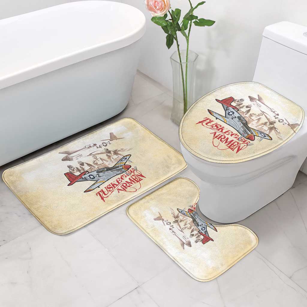 Tuskegee Red Tails Airmen Bathroom Set History Aviator Heroes Retro Style