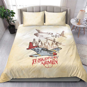Tuskegee Airmen Bedding Set Red Tails Legacy Retro Style - African Pride