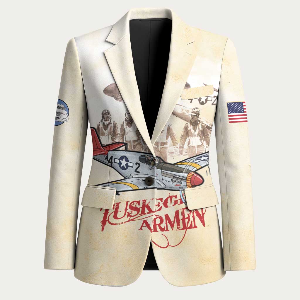 Tuskegee Red Tails Airmen Blazer History Aviator Heroes Retro Style