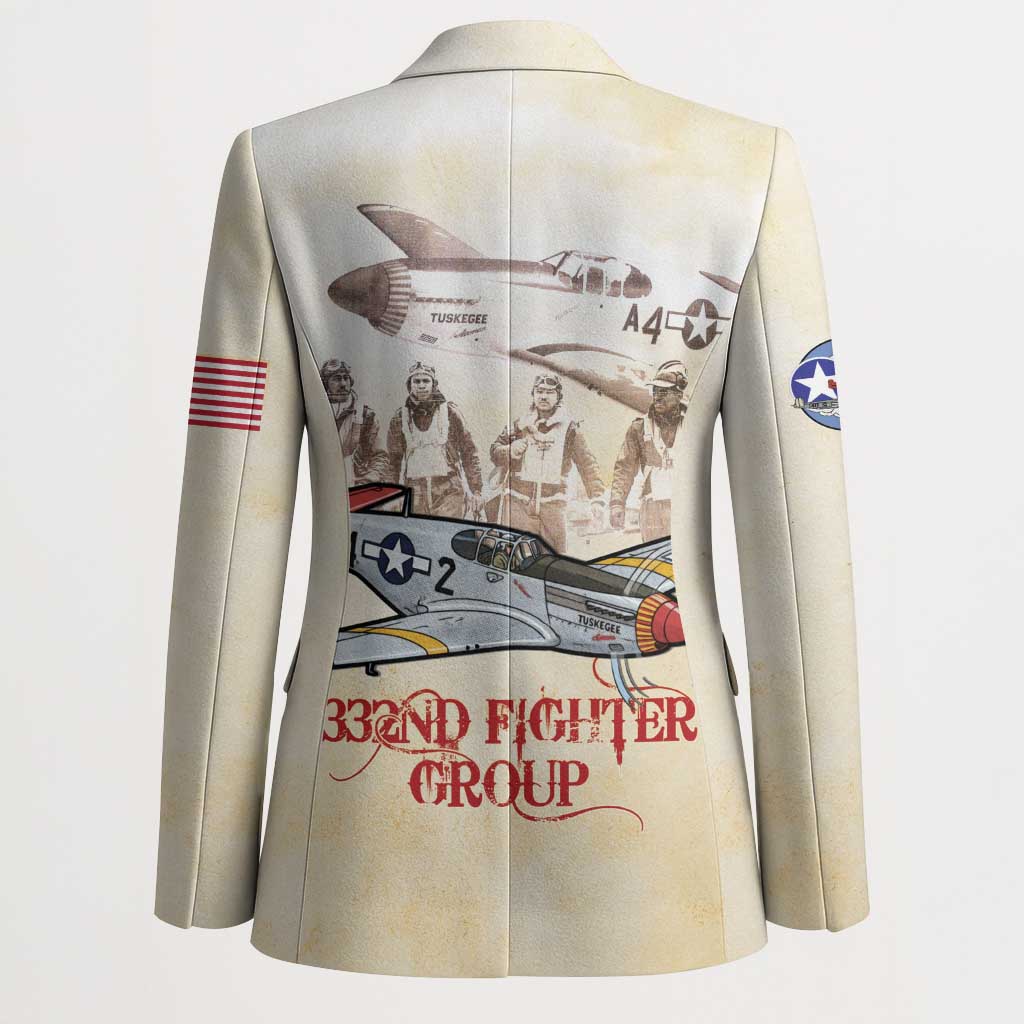 Tuskegee Red Tails Airmen Blazer History Aviator Heroes Retro Style