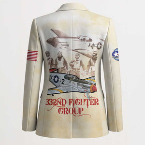 Tuskegee Red Tails Airmen Blazer History Aviator Heroes Retro Style