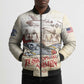 Tuskegee Red Tails Airmen Bomber Puffer Jacket History Aviator Heroes Retro Style