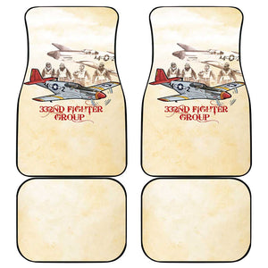 Tuskegee Airmen Car Mats Red Tails Legacy Retro Style - African Pride