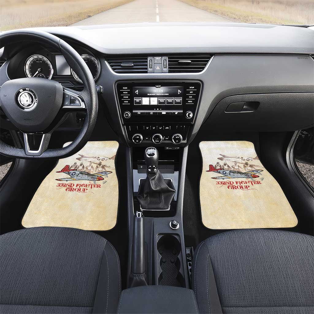 Tuskegee Airmen Car Mats Red Tails Legacy Retro Style - African Pride