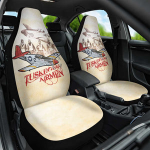 Tuskegee Airmen Car Seat Cover Red Tails Legacy Retro Style - African Pride