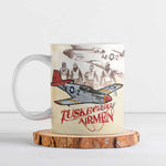 Tuskegee Red Tails Airmen Ceramic Mug History Aviator Heroes Retro Style