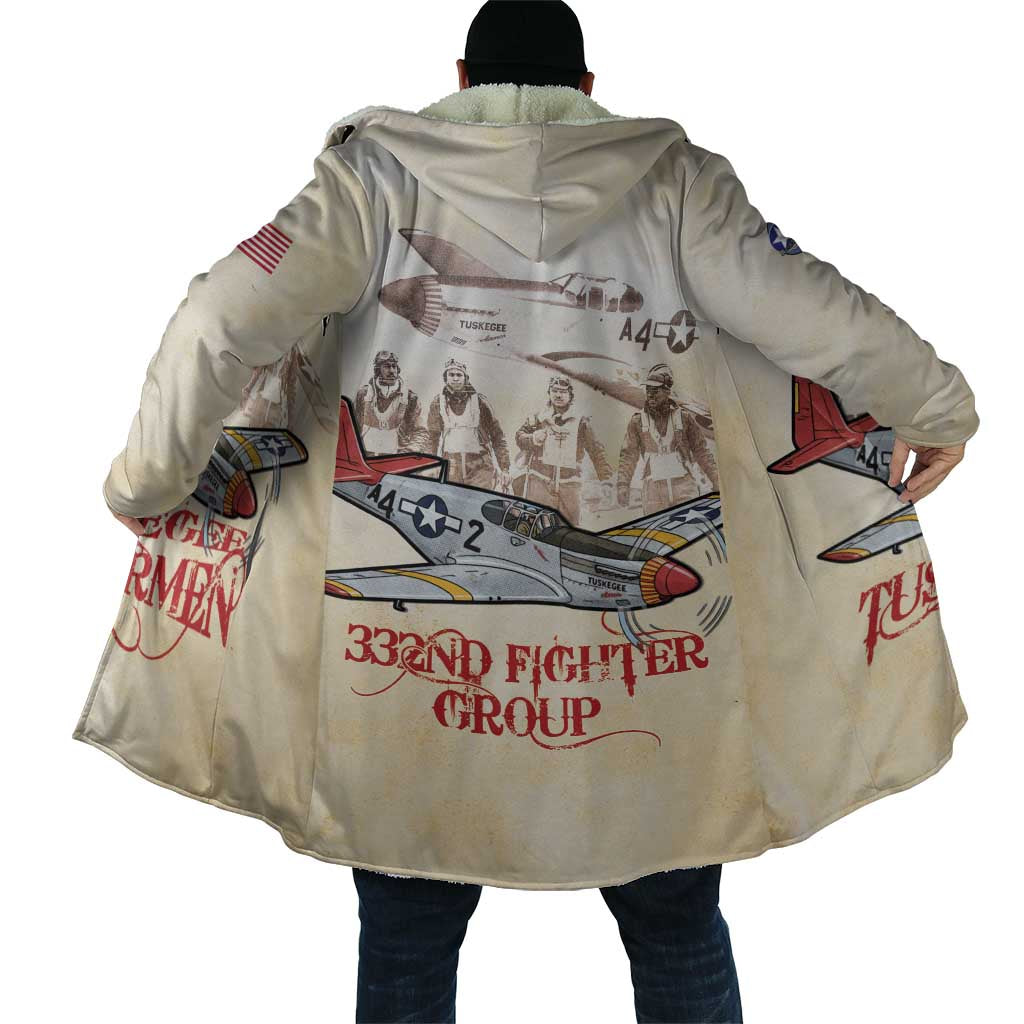 Tuskegee Red Tails Airmen Cloak History Aviator Heroes Retro Style