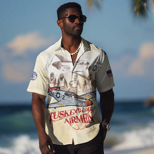 Tuskegee Airmen Hawaiian Shirt Red Tails Legacy Retro Style - African Pride
