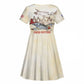 Tuskegee Airmen Kid Short Sleeve Dress Red Tails Legacy Retro Style - African Pride