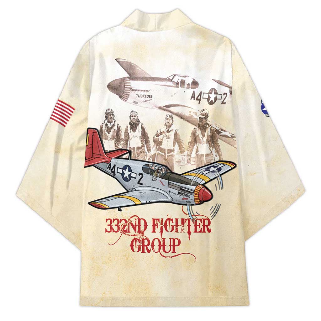 Tuskegee Red Tails Airmen Kimono History Aviator Heroes Retro Style