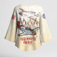 Tuskegee Red Tails Airmen Kimono Sleeve Blouse History Aviator Heroes Retro Style