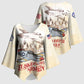 Tuskegee Red Tails Airmen Kimono Sleeve Blouse History Aviator Heroes Retro Style