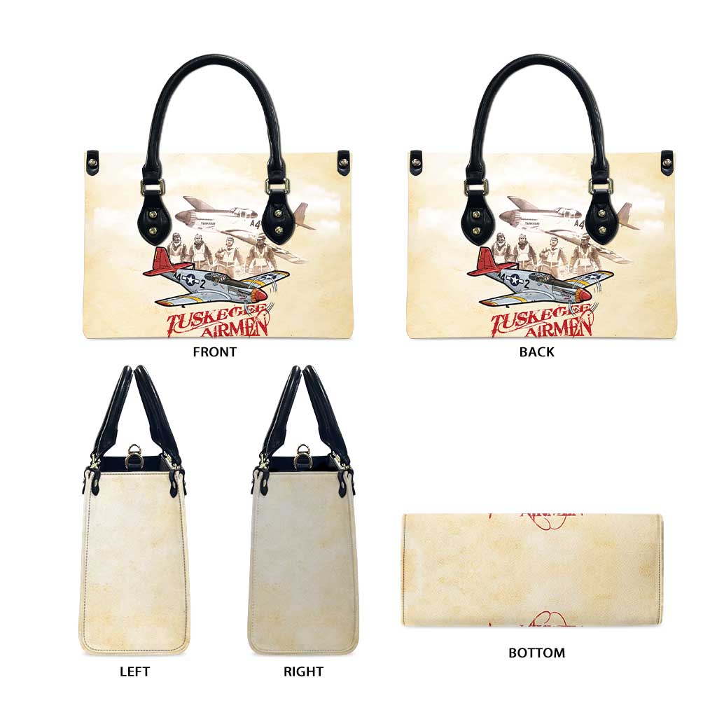 Tuskegee Red Tails Airmen Leather Bag History Aviator Heroes Retro Style