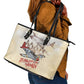 Tuskegee Airmen Leather Tote Bag Red Tails Legacy Retro Style - African Pride