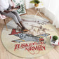 Tuskegee Airmen Round Carpet Red Tails Legacy Retro Style - African Pride