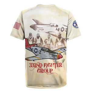 Tuskegee Airmen Rugby Jersey Red Tails Legacy Retro Style - African Pride