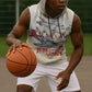 Tuskegee Airmen Sleeveless Hoodie Red Tails Legacy Retro Style - African Pride