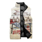 Tuskegee Red Tails Airmen Sleeveless Puffer Jacket History Aviator Heroes Retro Style