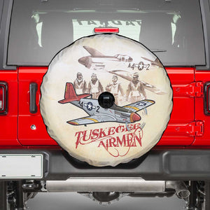 Tuskegee Airmen Spare Tire Cover Red Tails Legacy Retro Style - African Pride