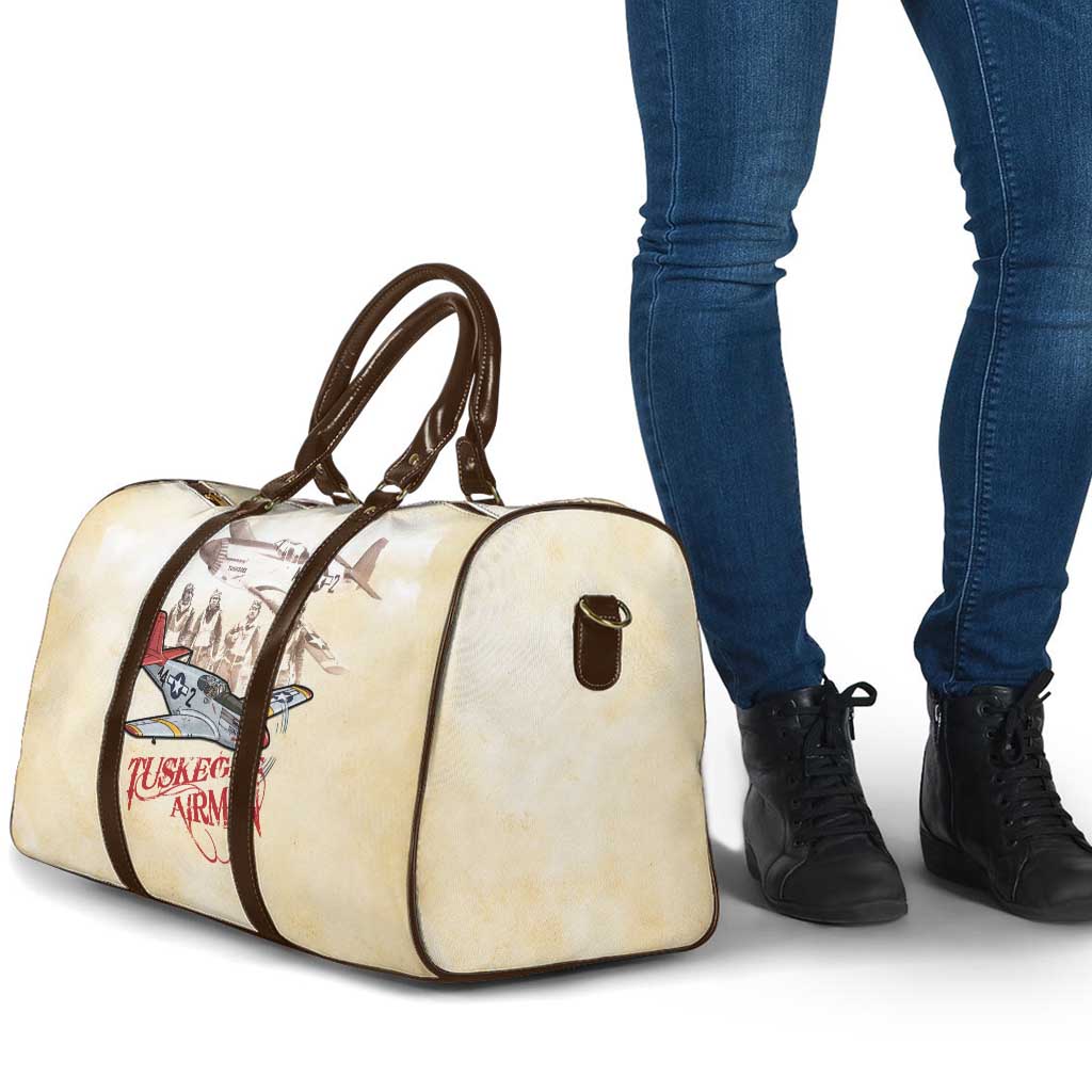 Tuskegee Red Tails Airmen Travel Bag History Aviator Heroes Retro Style