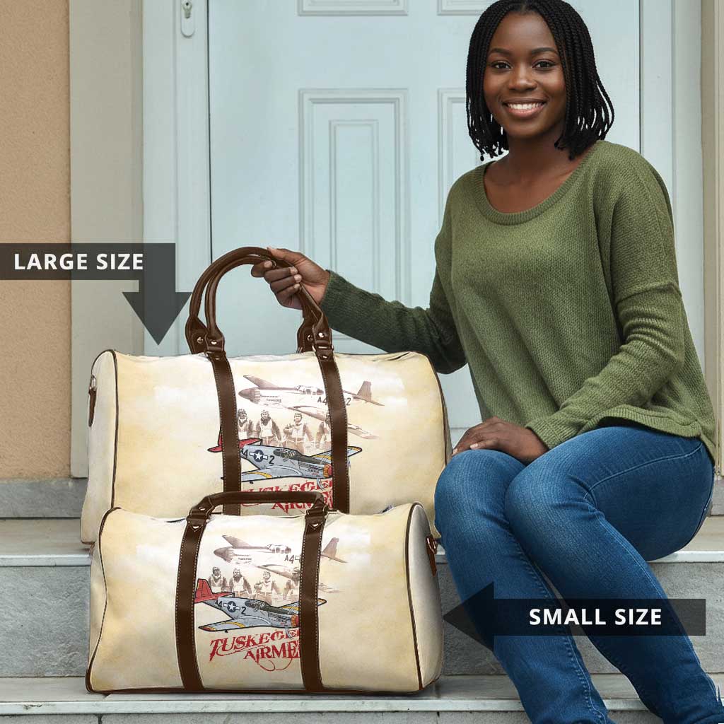 Tuskegee Red Tails Airmen Travel Bag History Aviator Heroes Retro Style