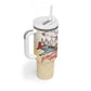Tuskegee Airmen Tumbler With Handle Red Tails Legacy Retro Style - African Pride