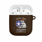 Tuskegee Airmen WWII Heroes AirPods Case The Great American Aviators Brown Leather Pattern