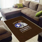 African American Aviators WWII Area Rug Tuskegee Red Tails Airmen Brown Leather Pattern - African Pride