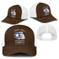 African American Aviators WWII Baseball Net Cap Tuskegee Red Tails Airmen Brown Leather Pattern - African Pride
