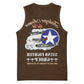 African American Aviators WWII Basketball Jersey Tuskegee Red Tails Airmen Brown Leather Pattern - African Pride