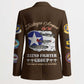 Tuskegee Airmen WWII Heroes Blazer The Great American Aviators Brown Leather Pattern