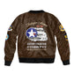 African American Aviators WWII Bomber Jacket Tuskegee Red Tails Airmen Brown Leather Pattern - African Pride