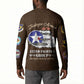 Tuskegee Airmen WWII Heroes Button Sweatshirt The Great American Aviators Brown Leather Pattern