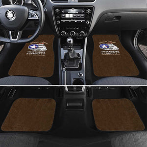African American Aviators WWII Car Mats Tuskegee Red Tails Airmen Brown Leather Pattern - African Pride