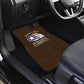 African American Aviators WWII Car Mats Tuskegee Red Tails Airmen Brown Leather Pattern - African Pride